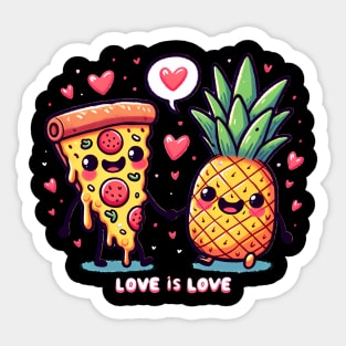 Love Pineapple Pizza, Better Together Sticker